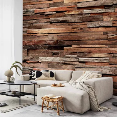 Produktbild von Vlies Fototapete - Cedar Smell (Brown) 450x315 cm Muster f-C-0422-a-b