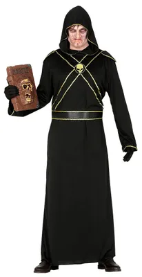 Produktbild von Schwarzer mystischer Teufel Kostüm für Herren Gr. L, Größe:L