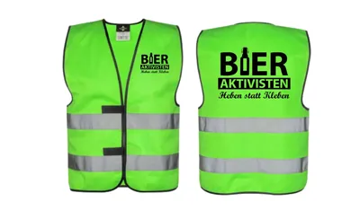 Produktbild von Bieraktivisten Kostüm Karneval Fasching Verkleidung Sicherheitsweste Security Grün S