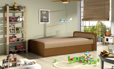 Immagine prodotto di Camera dei bambini letto imbottito letti legno divano letto materasso 80x190cm nuovo