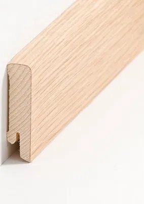 Produktbild von Sockelleiste Echtholzfurnier 16 x 60 x 2500 mm Eiche Echtholzfurnier Fußleiste furniert by PROVISTON 12.5 Meter | 5 Stück