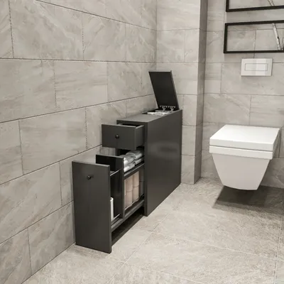 Produktbild von Skye Decor, Calencia - Anthracite, Badezimmerschränke, Badezimmerschränke, Anthrazit, 20 x 55 x 60 cm