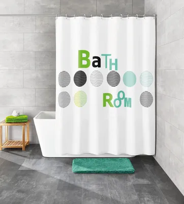 Produktbild von Kleine Wolke Duschvorhang Bathroom" weiß 180x200 cm"