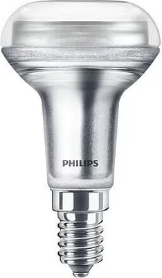 A Philips LED reflector light bulb.