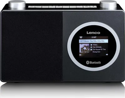 Produktbild von Lenco DIR-70BK - Internetradio mit Farbdisplay und Bluetooth® - Schwarz