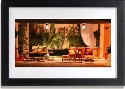 Produktbild von Bild 30x20 MDF-Rahmen Wandkunst Restaurant Architektur