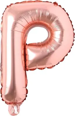 Immagine prodotto di Grande Palloncino In Plastica Lettera P 40 Cm Rosa Compleanno