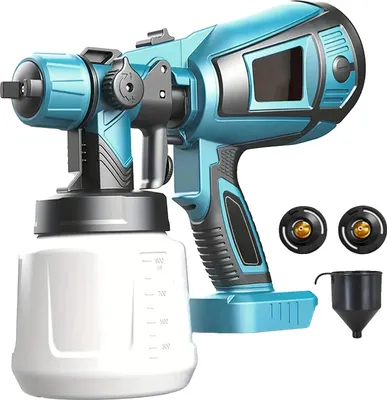Zdjęcie produktu dla Pistolet natryskowy akumulatorowy, silnik 200 W, pojemność 1000 ml, z 1 akumulatorem