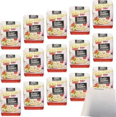 Produktbild von Hofgut Haferflocken Kernig VPE (15x500g Packung) + usy Block