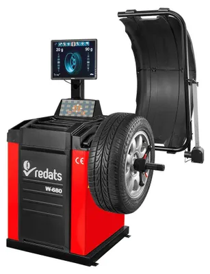 Immagine prodotto di Equilibratrice automatica con display digitale, con acquisizione automatica del programma di equilibratura, diametro cerchio 10"-24", professionale, Redats Polonia