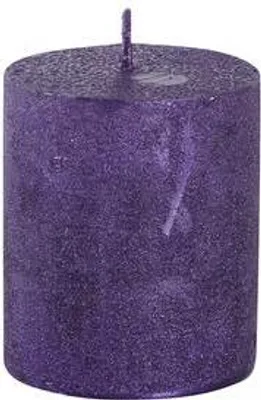 Produktbild von Lila Kerze in Zylinderform, 6 cm Durchmesser, 7 cm Höhe