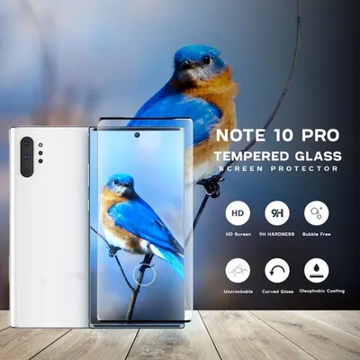 Produktbild von 1-Pack Samsung Galaxy Note 10 Pro Displayschutzfolie - Gehärtetes Glas 9H - Super Qualität 3D