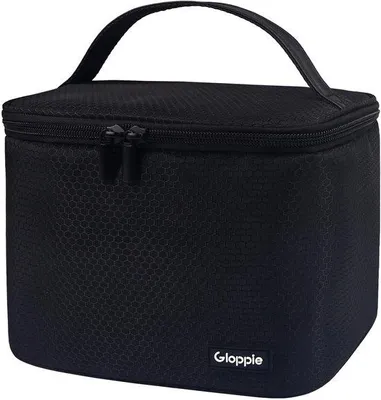 Produktbild von Isolierte Lunchbox 7,5L Schwarz mit Honigraatmuster, Leicht, Picknick