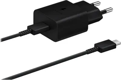 Immagine prodotto di Samsung Caricatore da parete a ricarica rapida EP-TA800 - Alimentatore - 25 Watt - 3 A - Ricarica super rapida (USB-C) - su cavo: USB-C
