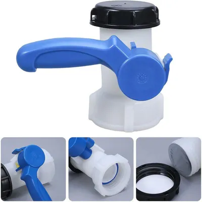 Produktbild von IBC Auslaufhahn DN40, Tankventil Zubehör für Wassertank und Regenfass mit Regelventil
