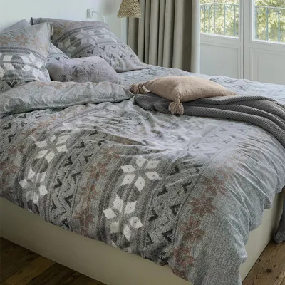Produktbild von Irisette Feinbiber Bettwäsche Panda 8621 jade 135x200 cm + 80x80 cm