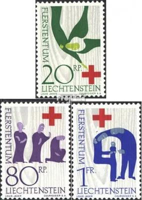 Produktbild von Briefmarken Liechtenstein 1963 Mi 428-430 (kompl.Ausg.) postfrisch Rotes Kreuz