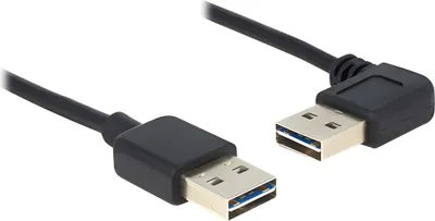 Immagine prodotto di Cavo USB Delock A -> A St/St 1,00m 90° sw Easy USB