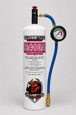 Produktbild von R410A Service Kit mit Manometer 5/16" – 800g Inhalt – Klimaanlagen Wartung Set
