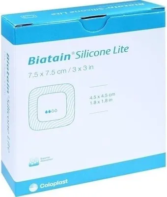 Produktbild von BIATAIN Silicone Lite Schaumverband 7,5x7,5 cm