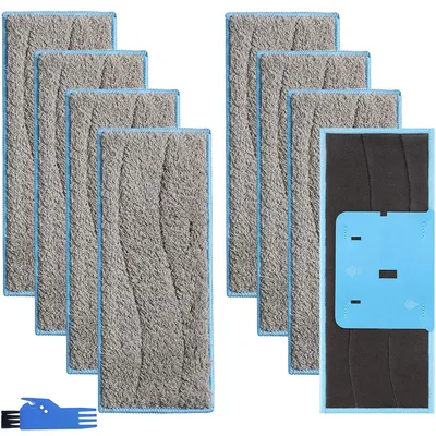 Waschbare Wischpads für iRobot Braava Jet M6, 8er-Pack mit Bürste