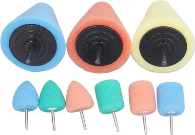 Produktbild von Auto-Polierkugel-Set mit 9 Kugeln - ideal für Auto-Reinigung mit Rädern .