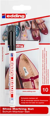 Immagine prodotto di edding 8408 Set di marcatori per scarpe neri (1 blister)