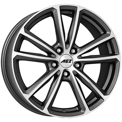 Zdjęcie produktu dla Felgi aluminiowe AEZ Tioga titanium 7x17 5x112 ET 45 GRAPHITE MATT/POLISHED