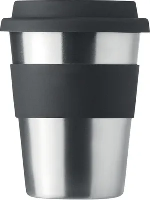 Immagine prodotto di MidOcean - Tazza per bere "Irmug", acciaio inox, 350ml MO309 (taglia unica) (nero)