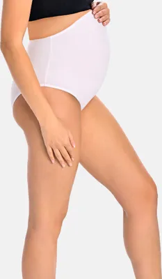 Immagine prodotto di Slip premaman Teyli a vita alta in cotone Iris Donna 161 bianco XS