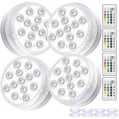 Zdjęcie produktu dla Oświetlenie podwodne LED rgb 16 kolorów wodoszczelne basen staw 4 szt.