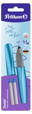 Produktbild von Pelikan 811286, Drehender versenkbarer Stift, Blau, Blau, Kunststoff, Beidhändig, Sichtverpackung