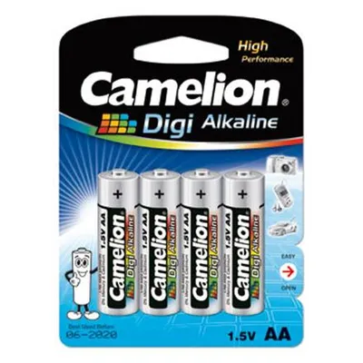 Obrázek produktu pro Camelion LR6-BP4DG, Baterie na jedno použití, AA, Alkalický, 1,5 V, 4 kusů, 84 x 15 x 114 mm