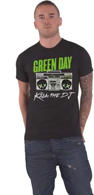 Immagine prodotto di Green Day - Maglietta "Kill the DJ" per uomo/donna Unisex RO2132 (S) (Nero)