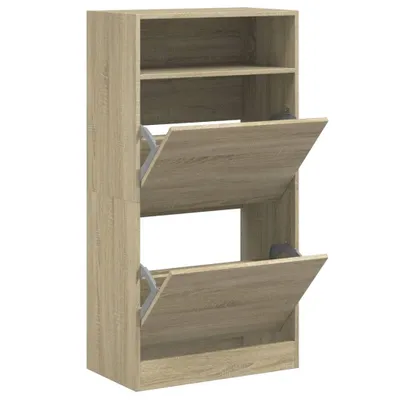 Immagine prodotto di Scarpiera in rovere Sonoma 60x34x116 cm Materiale a base di legno 840017