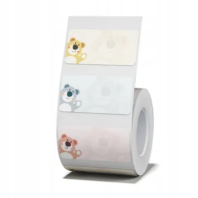 Produktbild von NIIMBOT Etiketten Aufkleber 40*20mm BÄREN 320 stücke für B21/B3S/B1 Original