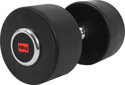 Produktbild von GORILLA SPORTS® Kurzhanteln - Einzeln, 40 kg, aus Gusseisen, Gummiert, Griff gerändelt, rutschfest - Rundhanteln, Kurzhantelset, Hantel Set, Gewichte, Dumbbells