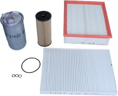 Produktbild von FEBI FE38169 Filtersatz VW GOLF 3/4, AUDI A3, SKODA OCTAVIA, SEAT IBIZA/TOLEDO (Ölfilter+Kraftstofffilter+Luftfilter+Innenraumfilter+Ablassschraube)