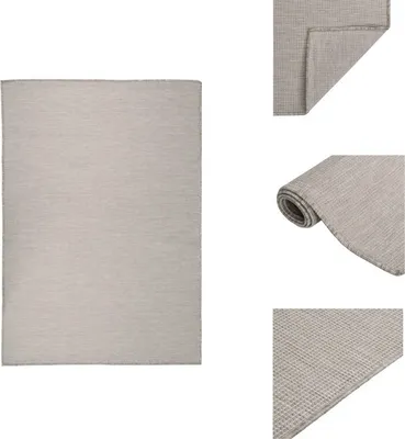 Immagine prodotto di vidaXL Tappeto per esterni a trama piatta 140x200 cm Taupe - Tappeti