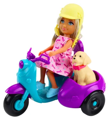 Obrázok produktu pre LEAN Toys 24477 Mini bábika Ankiki na trojkolesovom skútri so psíkom