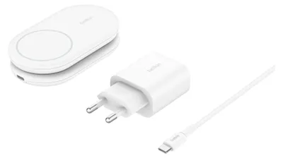 Produktbild von Belkin BOOST Charge magneti. 15W 2in1 + Netzt/USB-C ws.WIZ028vfWH