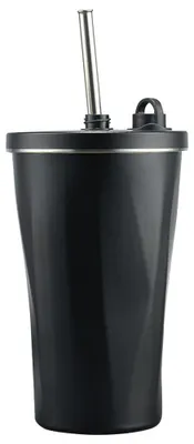 Immagine prodotto di Tazza termica portatile con cannuccia, ideale per bevande fredde