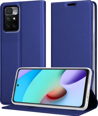 Produktbild von Cadorabo Handyhülle für Xiaomi RedMi 10 Schutz Hülle in Blau Cover Etui Book Case Booklet
