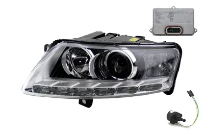 Produktbild von Johns, Scheinwerfer passend für Audi A6 4F Xenon D3S Links mit Steuergerät + Stellmotor 4E0907476 63126907488 63120150614 2M5Z13C170AA 2M5112K072AA A0