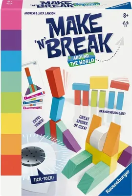 Obrázek produktu pro Ravensburger Make n Break - Around the World, Stolní hra, Jemná motorika (obratnost), 8 rok/roky, 30 min