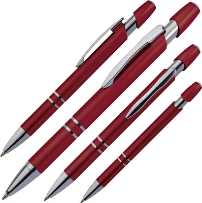 Produktbild von 10 Kugelschreiber aus Kunststoff / Farbe: rot
