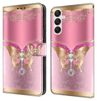 Image de Étui de protection en simili cuir pour Samsung Galaxy A55, motif 18