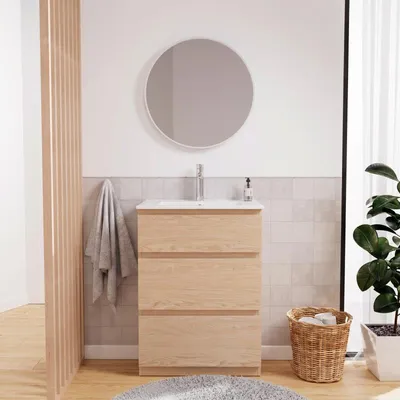 Image de Meuble simple vasque SORRENTO sur pieds 60cm