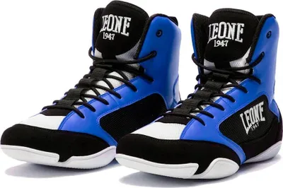 Zdjęcie produktu dla Buty bokserskie premium Leone niebieskie rozmiar 43