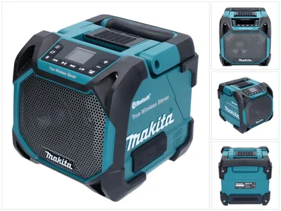 Zdjęcie produktu dla Makita DMR203, 3,58 cm (1.41"), 3,6 cm, 10,2 cm (4"), 10,2 cm, Przewodowa, Przenośny głośnik stereo